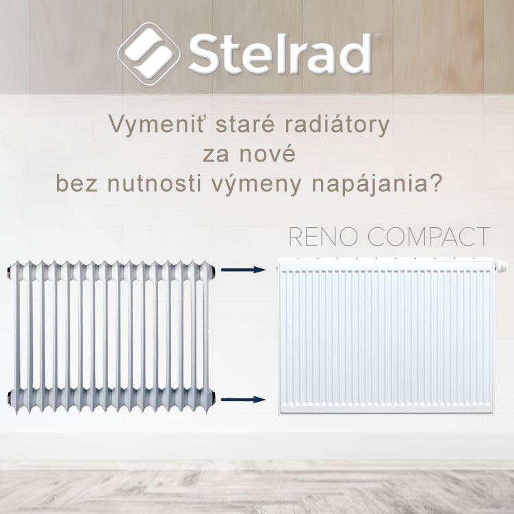 Radiátory Stelrad Reno na výmenu za staré radiátory